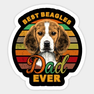 Best Beagles Dad Ever Sticker